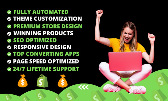build shopify dropshipping store and shopify store