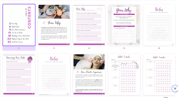 create a workbook or worksheets for your online course