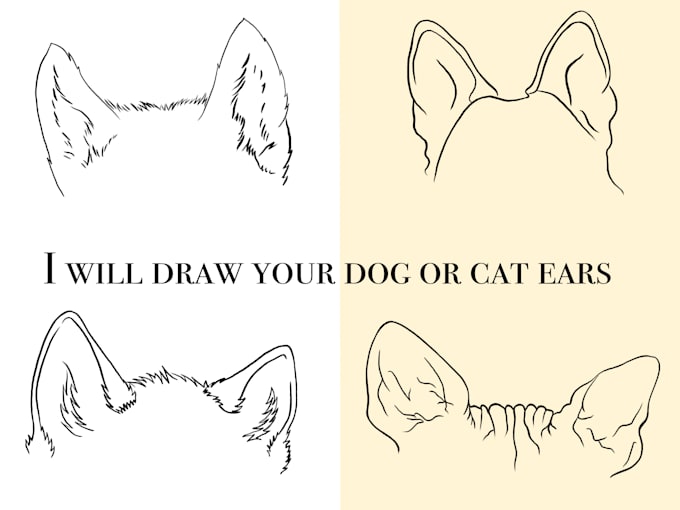 draw your dog,cat,horse ears