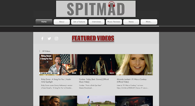 feature artists on our online publication music blog