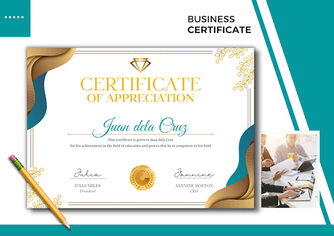 design executive, professional certificates