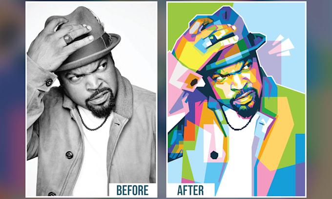make your photo into awesome wpap pop art portrait