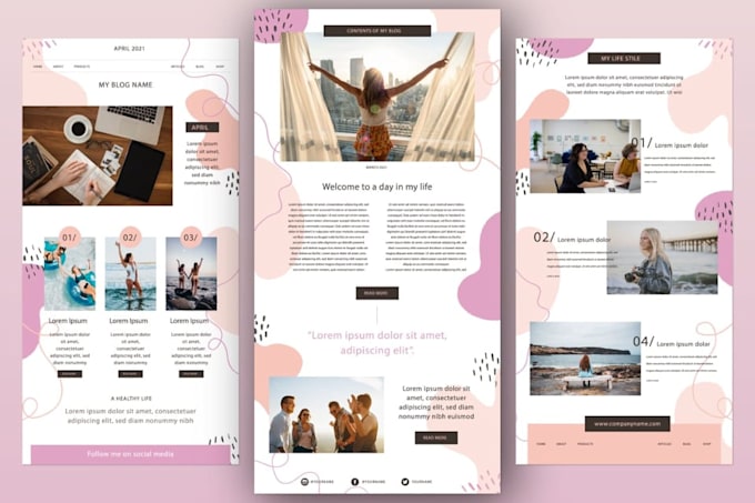 design responsive mailchimp template newsletter