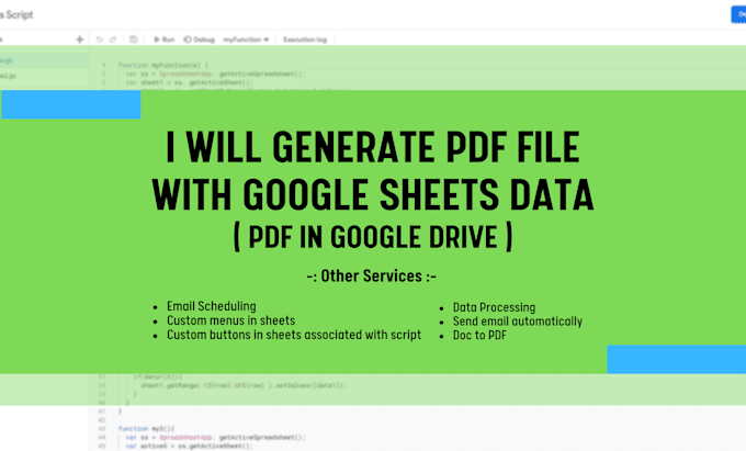 create and automate google sheets with formula and scripts