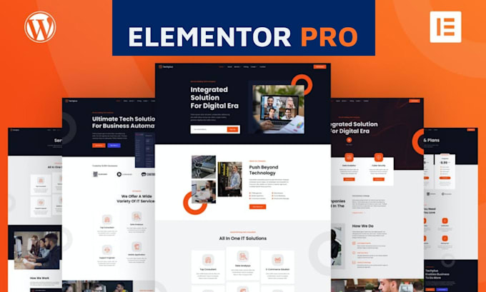 build premium responsive website using wordpress elementor pro