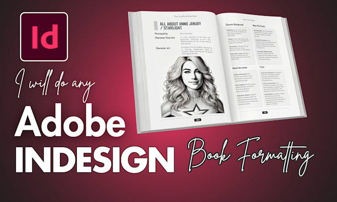 do any adobe indesign project