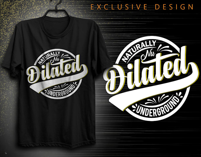 create unique custom graphic and typography t shirt design