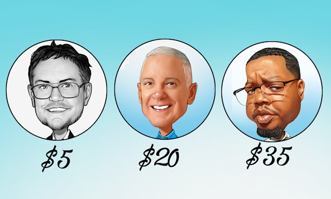 draw professional caricature from your photo