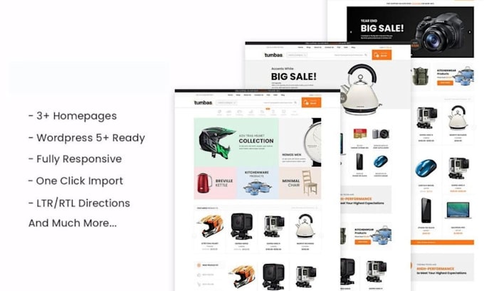 build a full wordpress ecommerce website using woocommerce