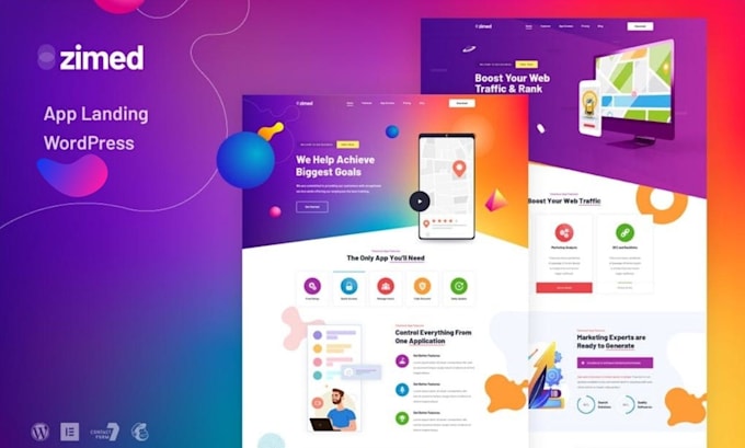 create wordpress landing page or elementor landing page