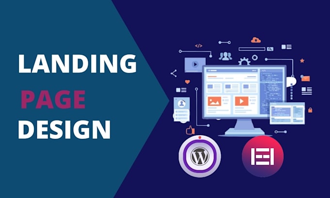 design responsive unique landing page with elementor pro