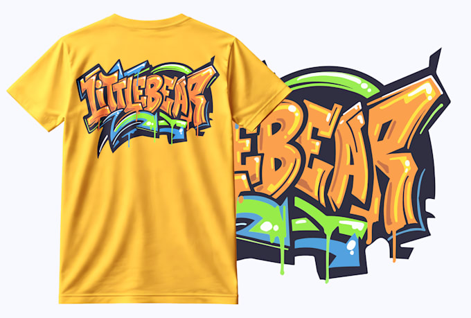 design custom typography t shirt and text or font logo