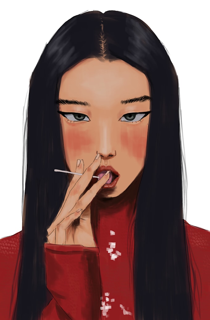 make very stylized digital art