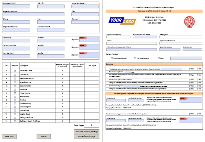 develop interactive PDF forms with auto calculations