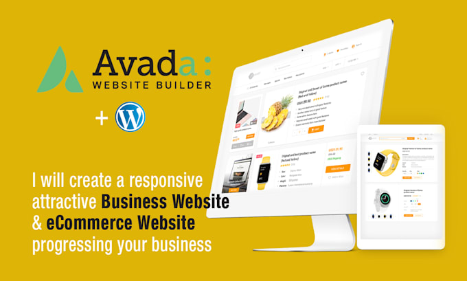 developed corporate website with avada theme