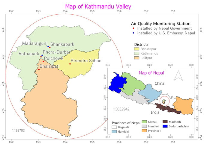 mapping in qgis arcmap wudapt python coding