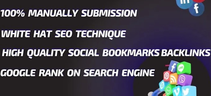 do manually 350 social bookmarking backlinks for local business