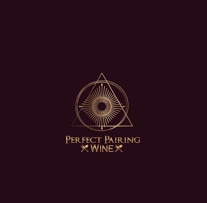 design perfect pairing wine logo