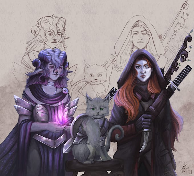 draw your original characters or dnd characters