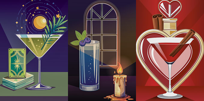 create stunning art deco illustrations and vintage artwork