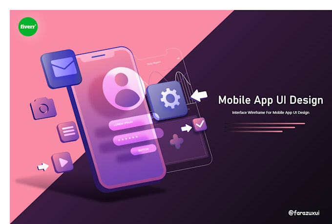 do mobile app ui design professional and creative