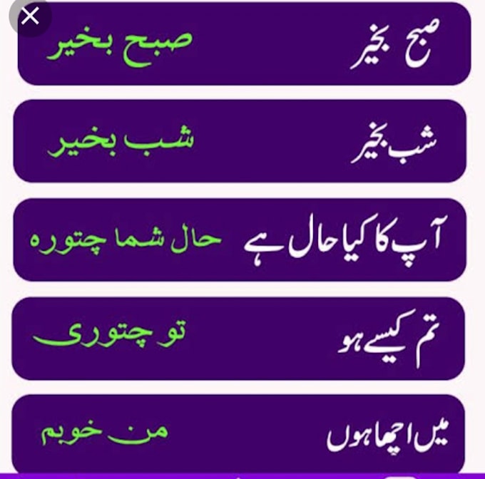 Translate for you urdu to persian by Kazim2005 Fiverr