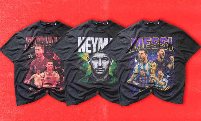 create a football player streetwear design for clothing brand