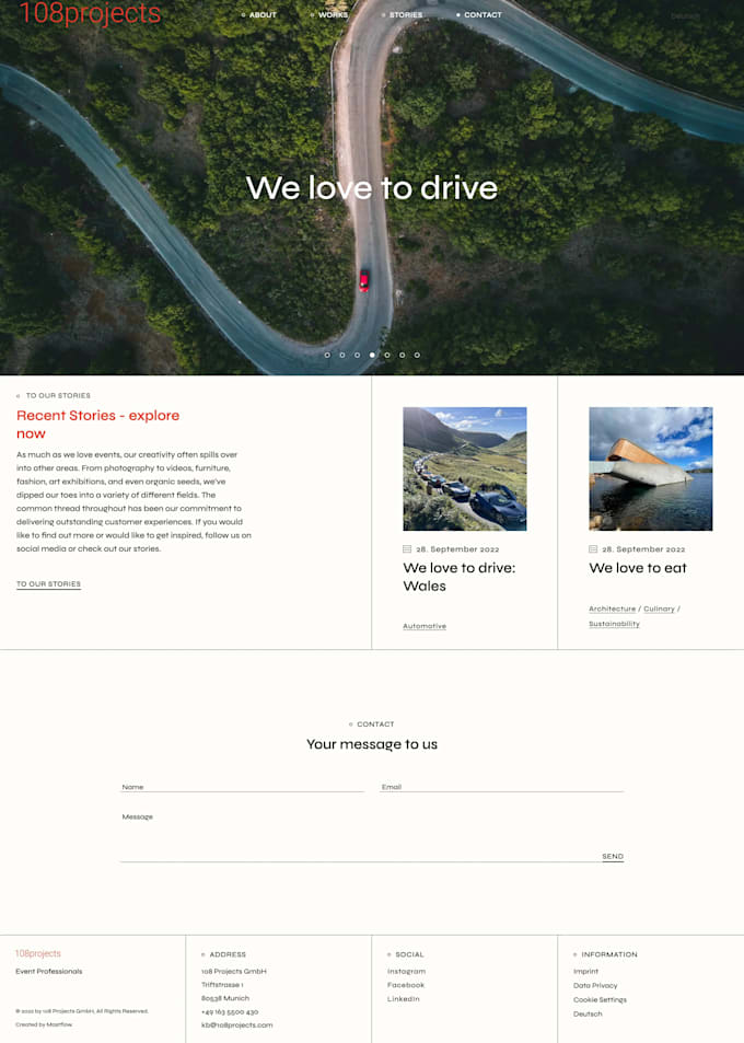 create a modern and responsive wordpress website