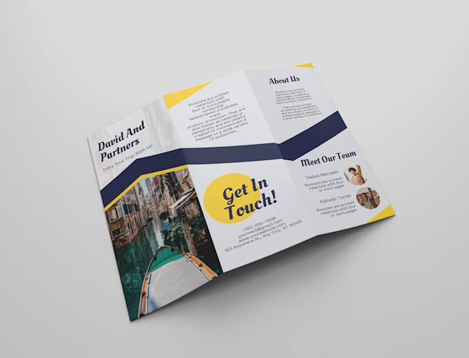 do creative single, bifold, trifold brochure design