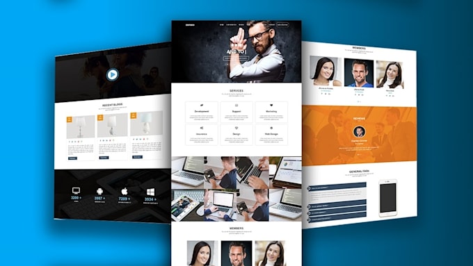 setup modern wordpress website design or shop design