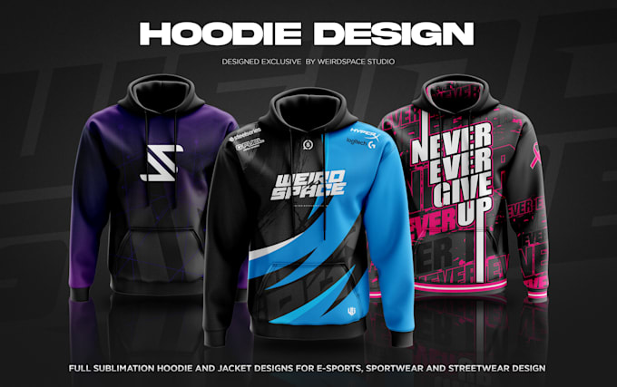 design full sublimation hoodie design