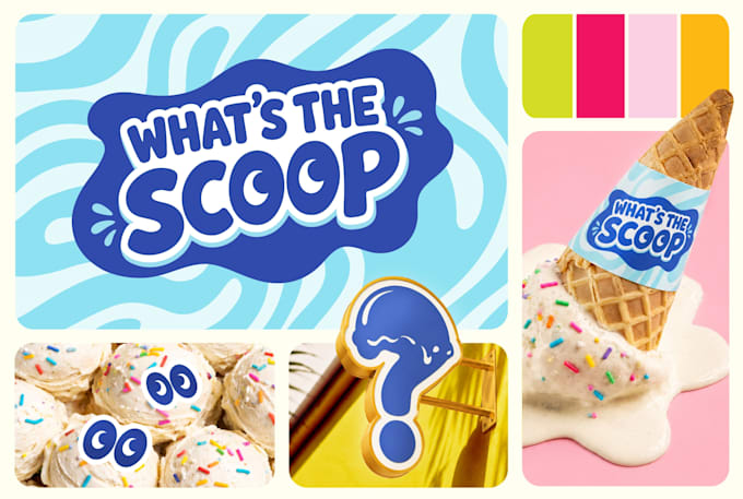 create a cute logo and brand identity for cafes and products