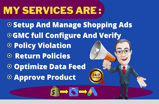 fix google merchant center suspension and setup shopping ads