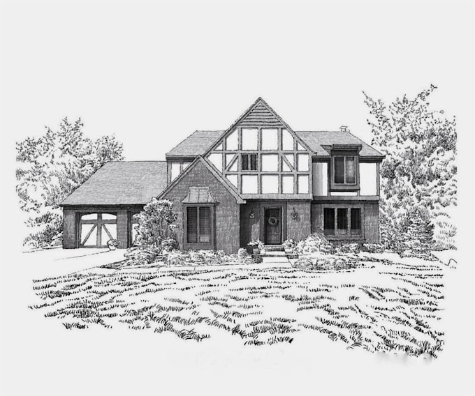 draw sketch your house or building