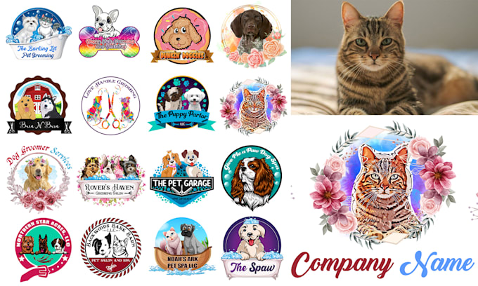 design dog grooming logo for your store