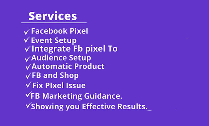 Integrate fb pixel and connect to your website by Saadiahmed11 | Fiverr