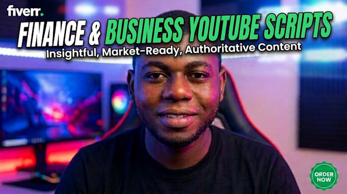 create highretention finance and business youtube scripts