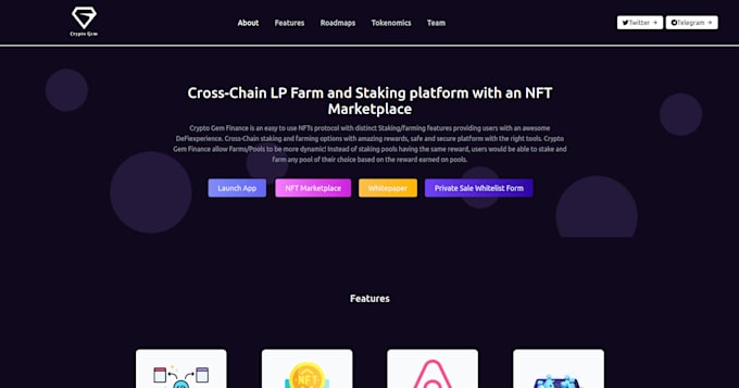 build a business, portfolio and landing page website with react js