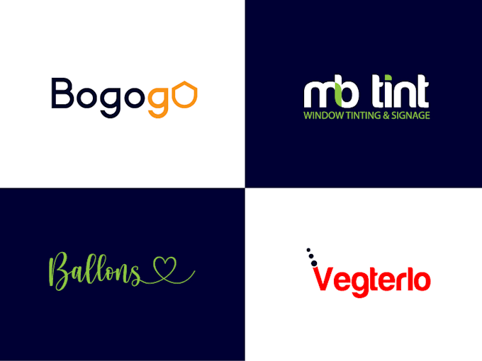 create eye catching attractive text based logo