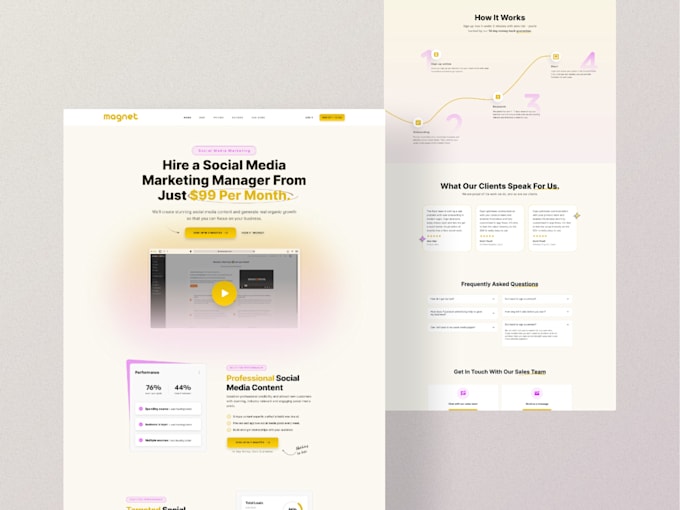 create nft landing page, nft website and crypto ui design