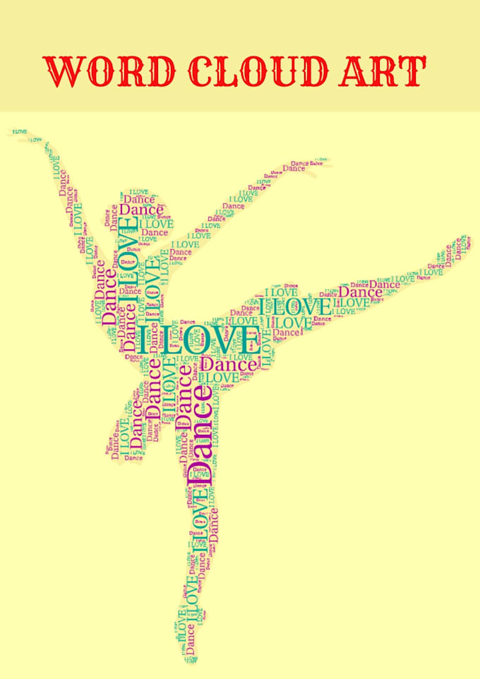 Do word cloud art with your text and shape by Fahimki2 Fiverr