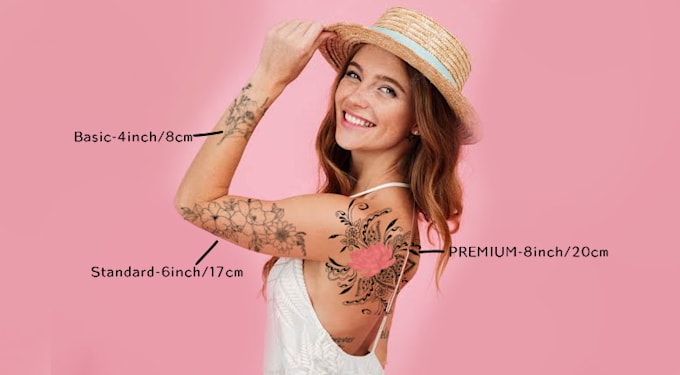 create a custom unique floral tattoo design for you