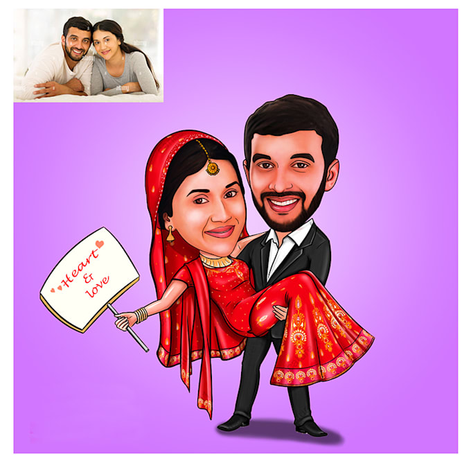 Draw amazing your cartoon caricature by Triples_concept Fiverr