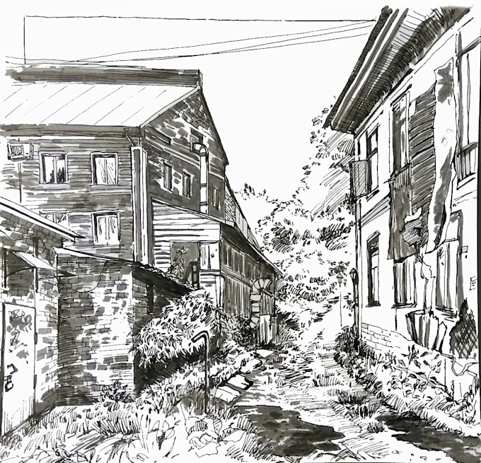 draw magic book illustrations in black and white