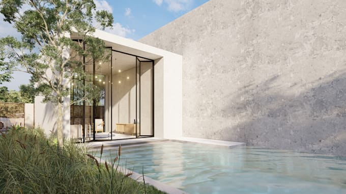 create photorealistic architectural rendering