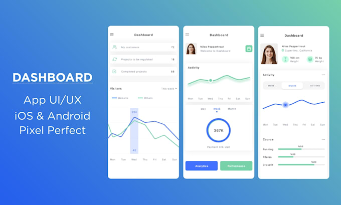 design clean web and app dashboard, admin panel UI design