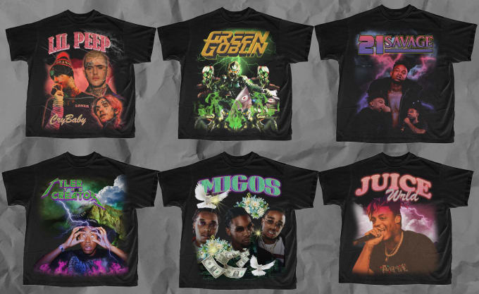 Zancthecreator: I will design a unique vintage style bootleg rap tee for  you for $30 on fiverr.com