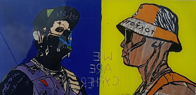 make anime glass painting