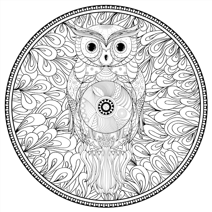 send you 50 mandala coloring pages