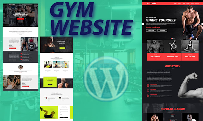 create a personal trainer website for gym workout